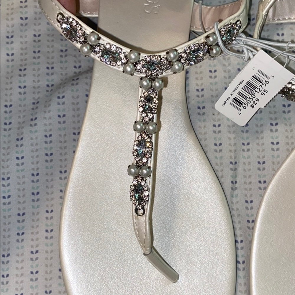 David’s bridal wedding sandals